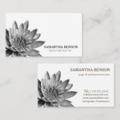 Carte De Visite Professeur de Yoga Lotus (Devant / Derrière)