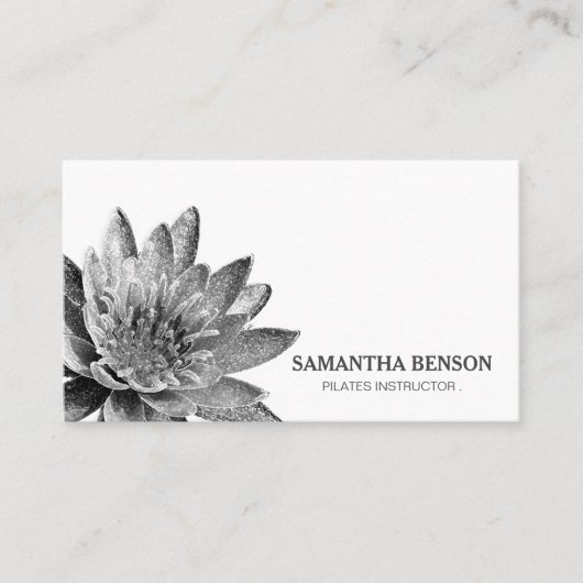 Carte De Visite Professeur de Yoga Lotus (Devant)