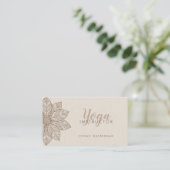 Carte De Visite Professeur de Yoga Mandala (Debout devant)