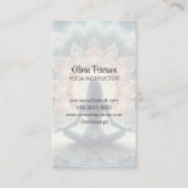 Carte De Visite Professeur de Yoga moderne Mandala Yogi Girl (Devant)