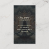 Carte De Visite Professeur de Yoga moderne Mandala Yogi Girl (Devant)