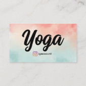 Carte De Visite Professeur de Yoga Professionnel (Dos)