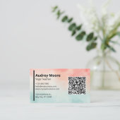 Carte De Visite Professeur de Yoga Professionnel (Debout devant)