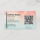 Carte De Visite Professeur de Yoga Professionnel (Devant)