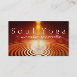 Carte De Visite Professeur de YOGA Santé Esprit Méditation