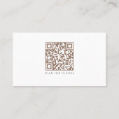 Carte De Visite Professeur de Yoga Simple (Dos)