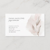 Carte De Visite Professeur de Yoga Simple (Devant)