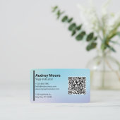 Carte De Visite Professeur de Yoga Studios de Yoga Professionnel (Debout devant)