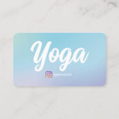 Carte De Visite Professeur de Yoga Studios de Yoga Professionnel (Dos)