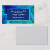 Carte De Visite Professeur de Yoga Yoga Instructeur plage océan (Devant / Derrière)