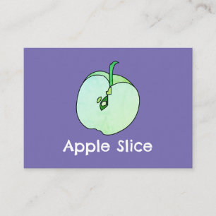 Carte De Visite Professeur d'école de fruits de tranche de pomme
