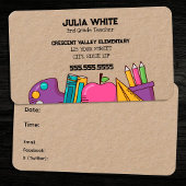 Carte De Visite Professeur d'école PTA