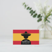 Carte De Visite Professeur d'espagnol (Debout devant)