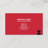 Carte De Visite Professeur d'espagnol (Dos)