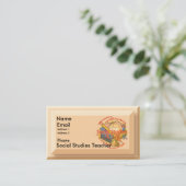 Carte De Visite Professeur d'études sociales (Debout devant)