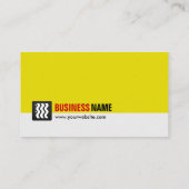 Carte De Visite Professeur d'informatique - Urbain jaune blanc (Dos)