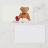 Carte De Visite Professeur d'ours de nounours (Devant / Derrière)