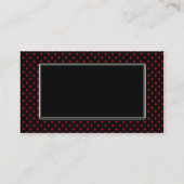 Carte De Visite Professeur et Apple de point de polka (Dos)