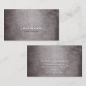 Carte De Visite Professeur grunge foncé de guitare de musicien de (Devant / Derrière)