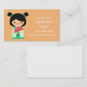 Carte De Visite Professeur japonais Tutor (Devant / Derrière)