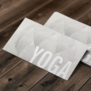 Carte De Visite Professeur Lotus élégant de yoga et de méditati