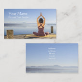 Carte De Visite Professeur personnel de yoga (Devant / Derrière)