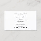 Carte De Visite Professeur professionnel de guitariste et de guita (Dos)