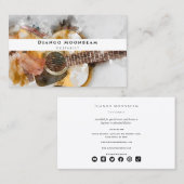 Carte De Visite Professeur professionnel de guitariste et de guita (Devant / Derrière)