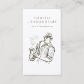 Carte De Visite Professeur professionnel de saxophoniste et saxoph (Devant)