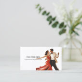 Carte De Visite Professeur professionnel instructeur de danse Spor (Debout devant)