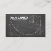 Carte De Visite Professeur | Ratio d'or (Devant)