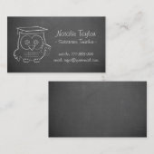 Carte De Visite Professeur remplaçant mignon de griffonnage de (Devant / Derrière)