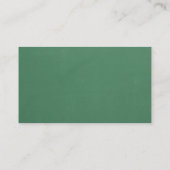 Carte De Visite Professeur Remplacant Tableau Vert Doodle Apple (Dos)