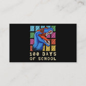 Carte De Visite Professeur Roar Étudiant 100e jour Dinosaure 100 j (Devant)