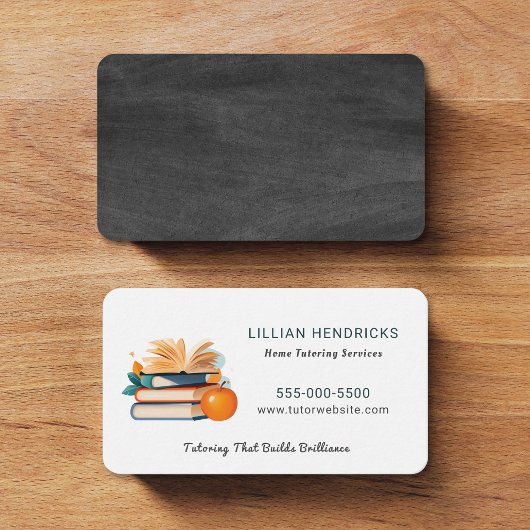 Carte De Visite Professeur Tuteur Éducation Maison École