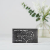 Carte De Visite Professeur | Tutor NE CESSE JAMAIS D'APPRENDRE (Debout devant)