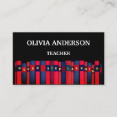 Carte De Visite Professeur | Tutor NE CESSE JAMAIS D'APPRENDRE (Devant)