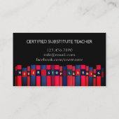 Carte De Visite Professeur | Tutor NE CESSE JAMAIS D'APPRENDRE (Dos)