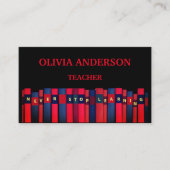 Carte De Visite Professeur | Tutor NE CESSE JAMAIS D'APPRENDRE (Devant)