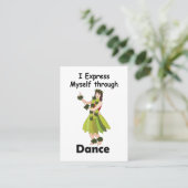 Carte De Visite Professeure de Danse Fille Danseuse Hula (Debout devant)