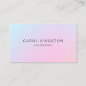 Carte De Visite Profession Holographique Moderne Simple (Devant)