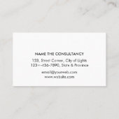 Carte De Visite Profession juridique d'échelle de noir d'or (Dos)