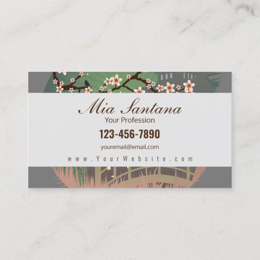 Carte De Visite Profession Sundown Blossom (Dos)