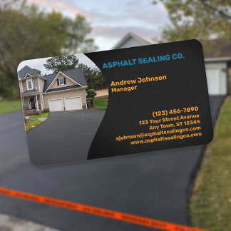 Carte De Visite Professional Asphalt Driveway Sealing Company