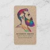 Carte De Visite Professional Barber Minimalist Barbershop Rustic (Devant)