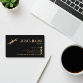 Carte De Visite Professional Black Gold Pilot Aviation Modern