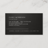 Carte De Visite Professional Black Painter (Dos)