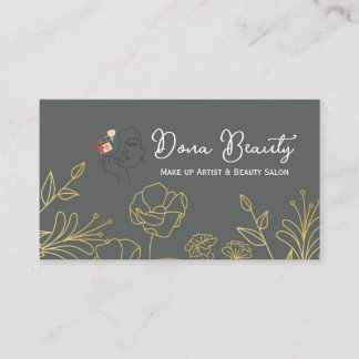 Carte De Visite Professional Bridal Makeup Artist Business Card