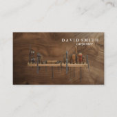 Carte De Visite Professional Builder Carpenter Tools Woodworking (Devant)