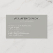 Carte De Visite Professional business cards, editable template (Dos)